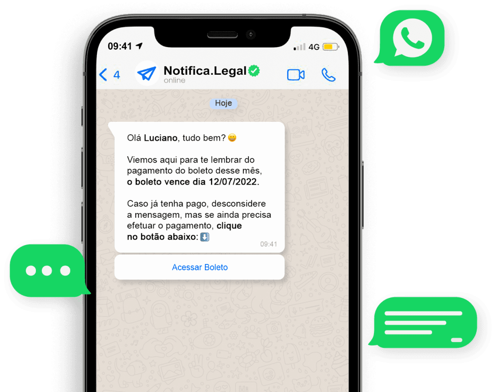 exemplo de notificação notifica.legal