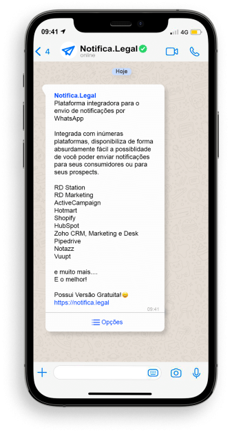 Migre o seu número para o WhatsApp Business API para usar o nitifica.legal