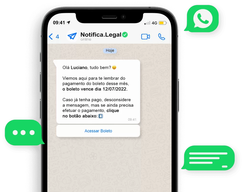 exemplo de notificação notifica.legal